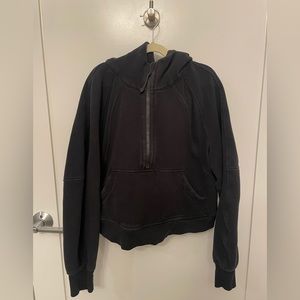 Lululemon Scuba Half Zip Black, XS/S